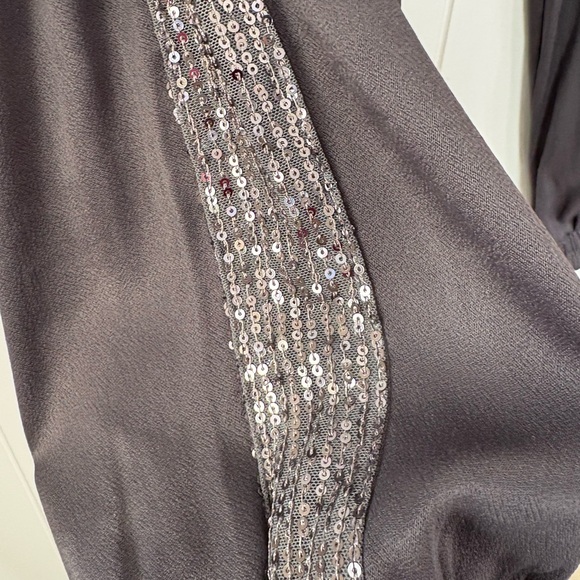Halogen Gray Ankle Pants with Sequin Detail - Picture 2 of 8